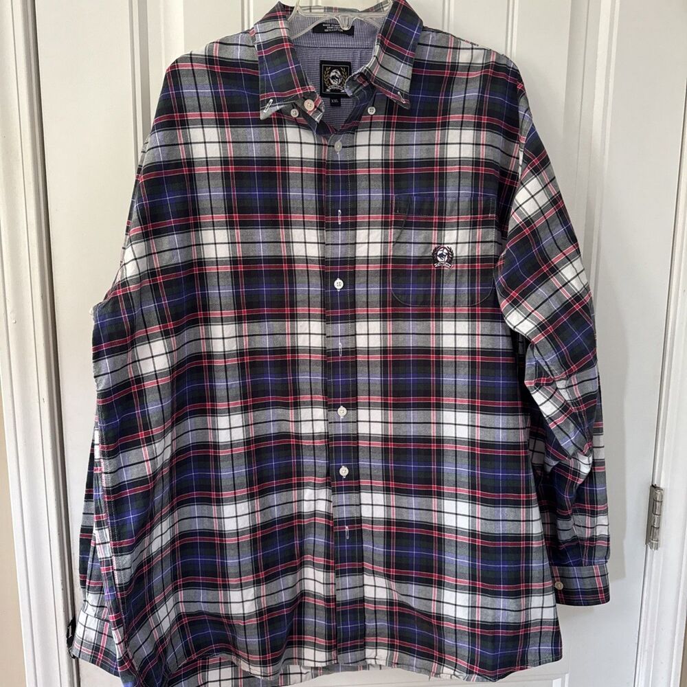 Cinch Men's Western Style Button Down Plaid Shirt Size XXL  Cowboy
